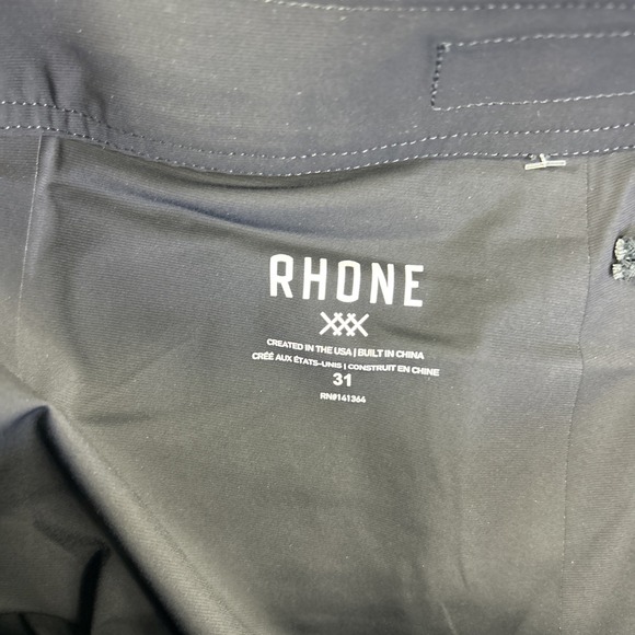 Rhone Board Shorts Mens 31 Black Performance Surf Beach Swim Nano Projects NEW - Picture 5 of 9